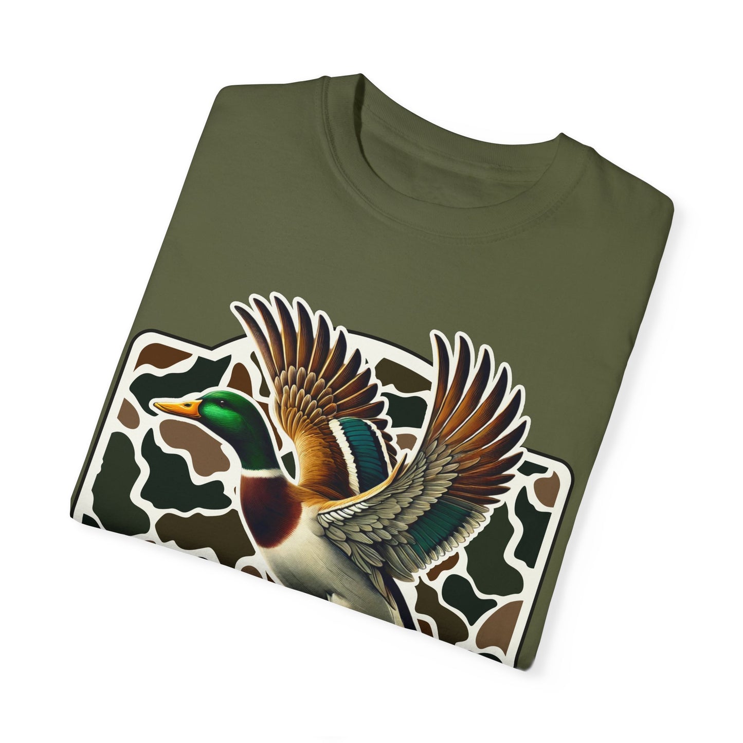 Camo Duck Graphic Unisex Tee - Outdoorsy Apparel, Hunting Gift