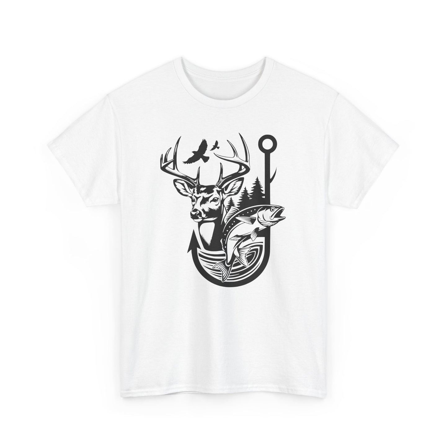 Outdoor Adventure Tee - Nature Inspired Unisex Heavy Cotton