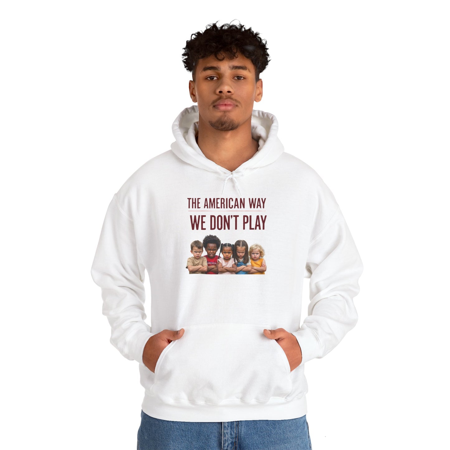 'The American Way We Don't Play' - Unisex Heavy Blend™ Hooded Sweatshirt