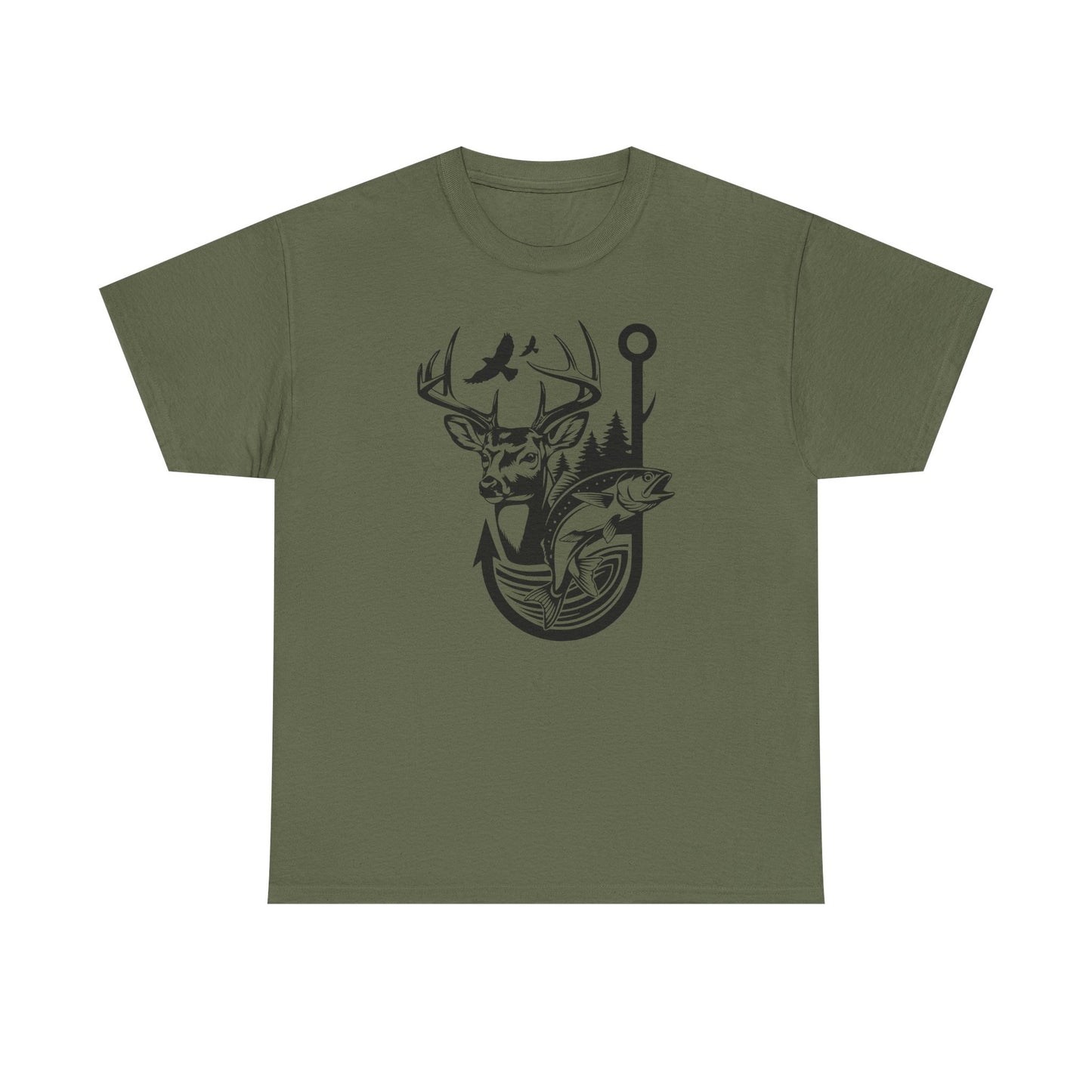Outdoor Adventure Tee - Nature Inspired Unisex Heavy Cotton