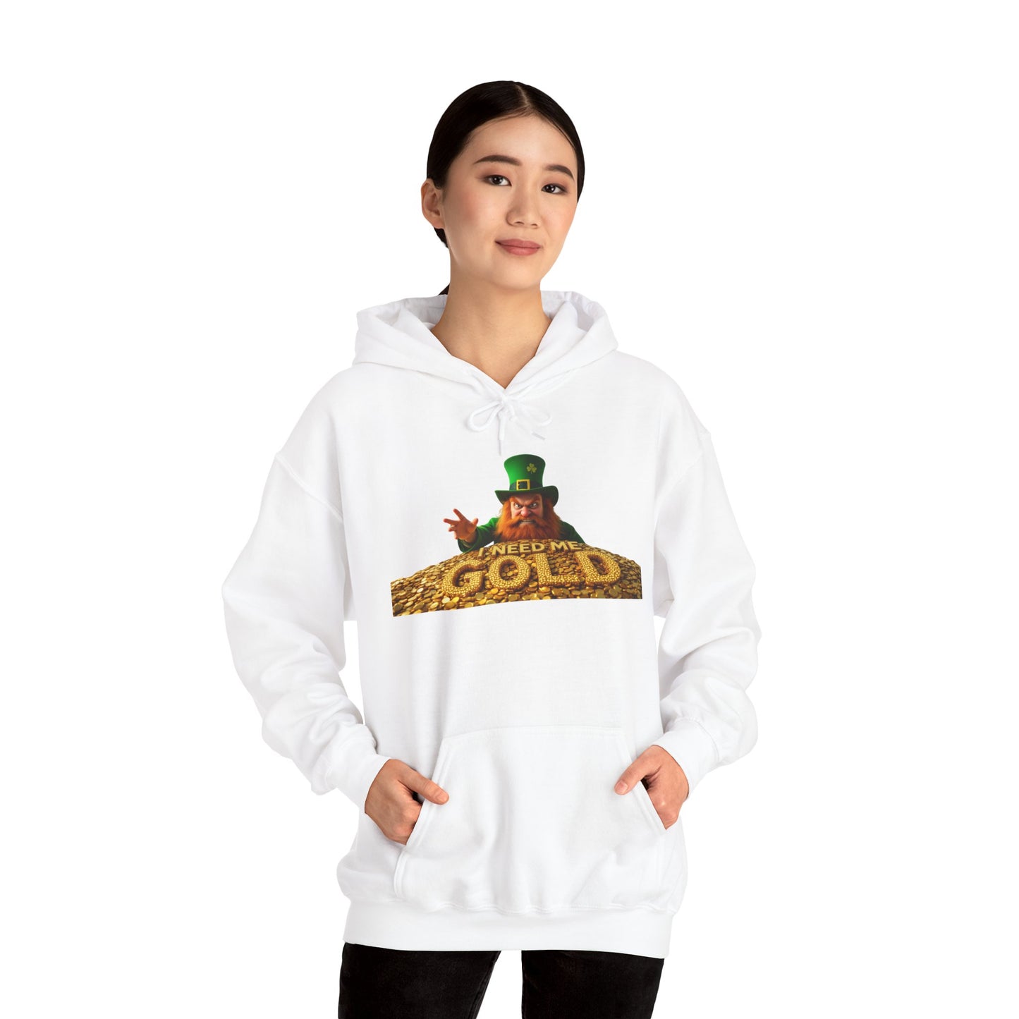 St Patrick's Day Hooded Sweatshirt, Irish Holiday Pullover, Lucky Clover Jumper, Shamrock Festival Top, Green Beer Celebration Clothing,