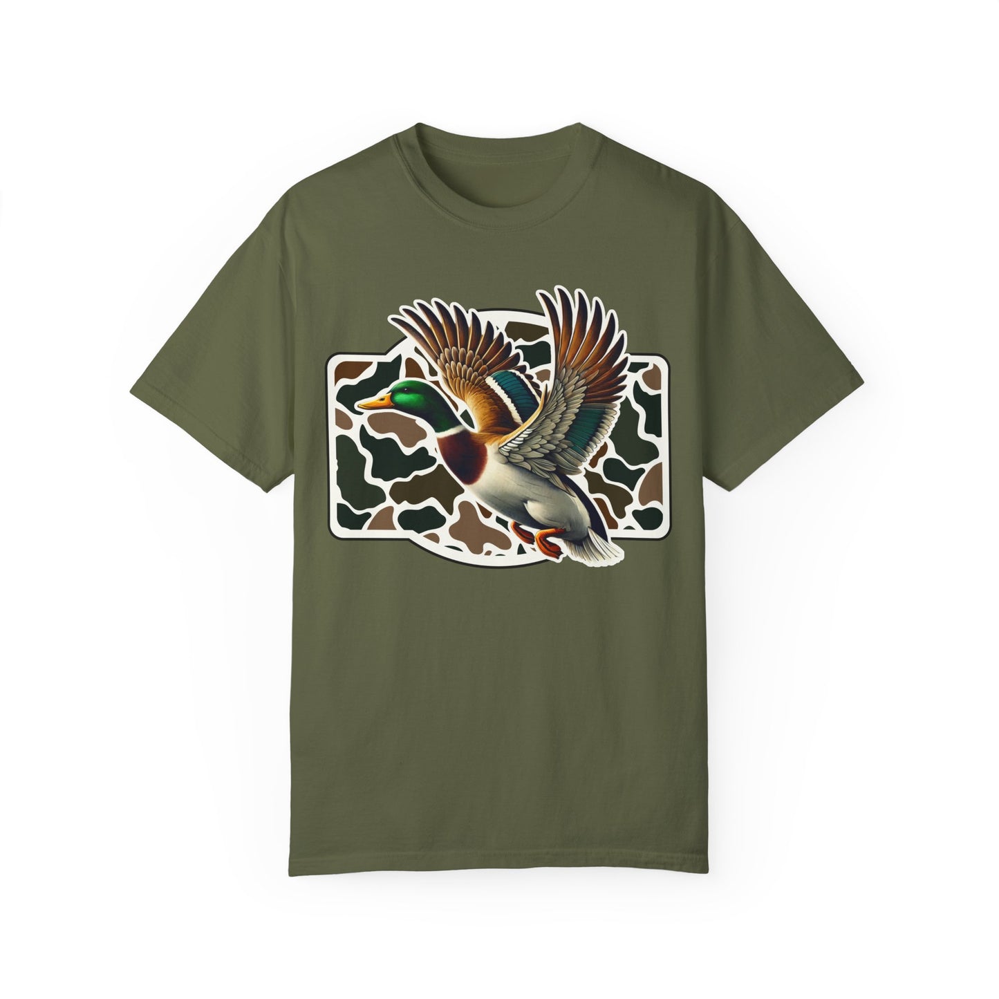 Camo Duck Graphic Unisex Tee - Outdoorsy Apparel, Hunting Gift
