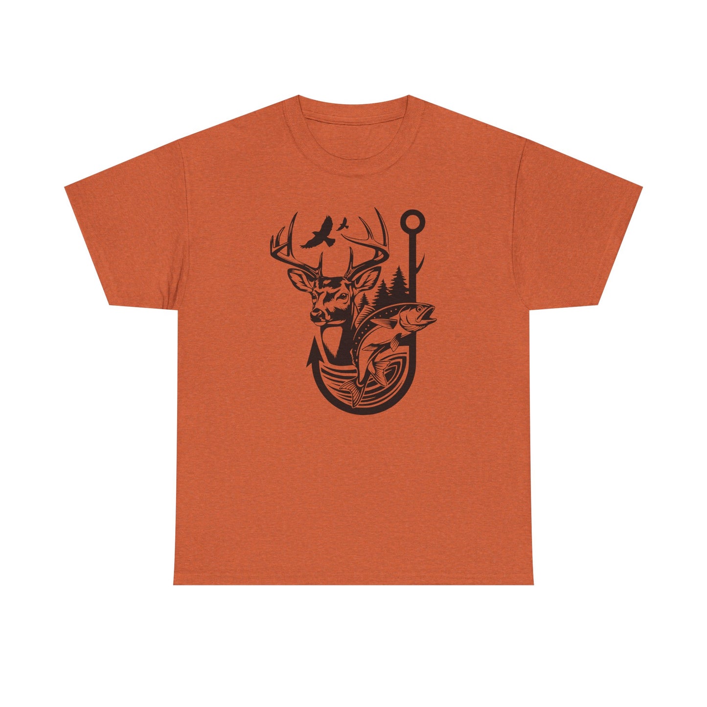 Outdoor Adventure Tee - Nature Inspired Unisex Heavy Cotton