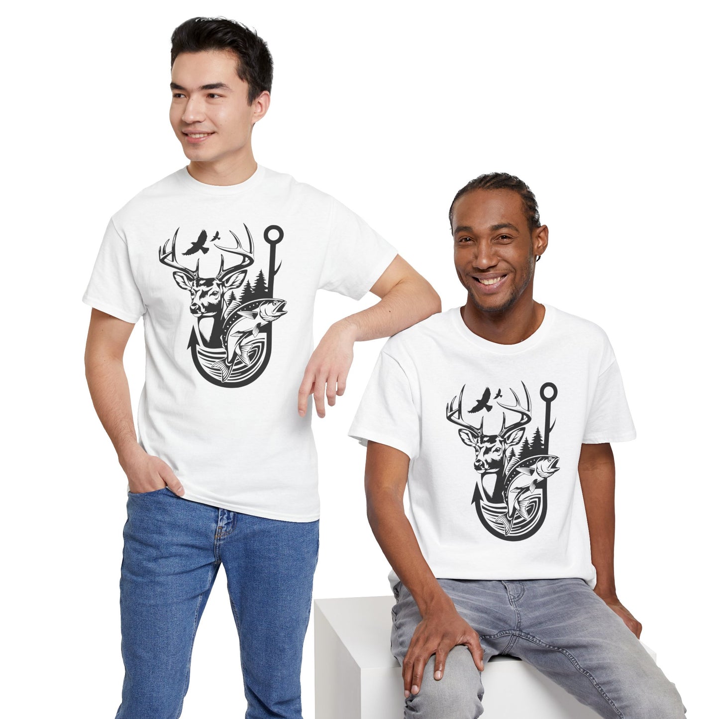 Outdoor Adventure Tee - Nature Inspired Unisex Heavy Cotton