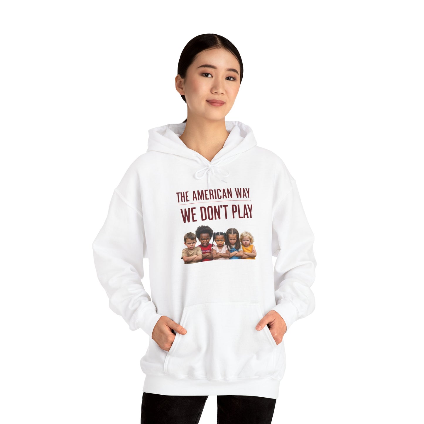 'The American Way We Don't Play' - Unisex Heavy Blend™ Hooded Sweatshirt