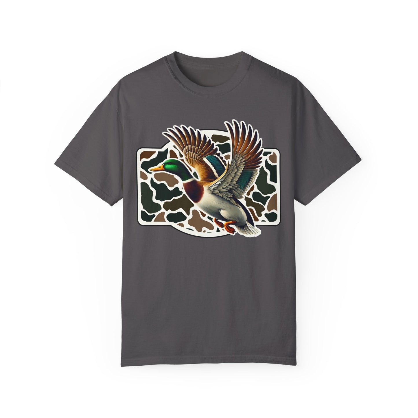Camo Duck Graphic Unisex Tee - Outdoorsy Apparel, Hunting Gift