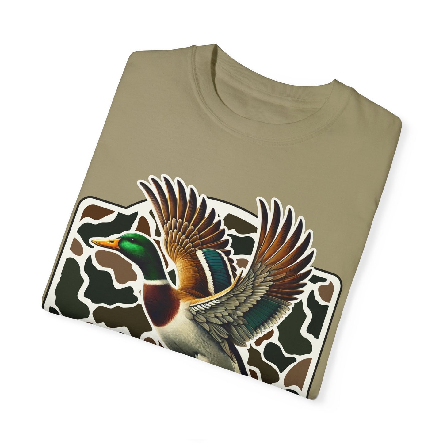 Camo Duck Graphic Unisex Tee - Outdoorsy Apparel, Hunting Gift