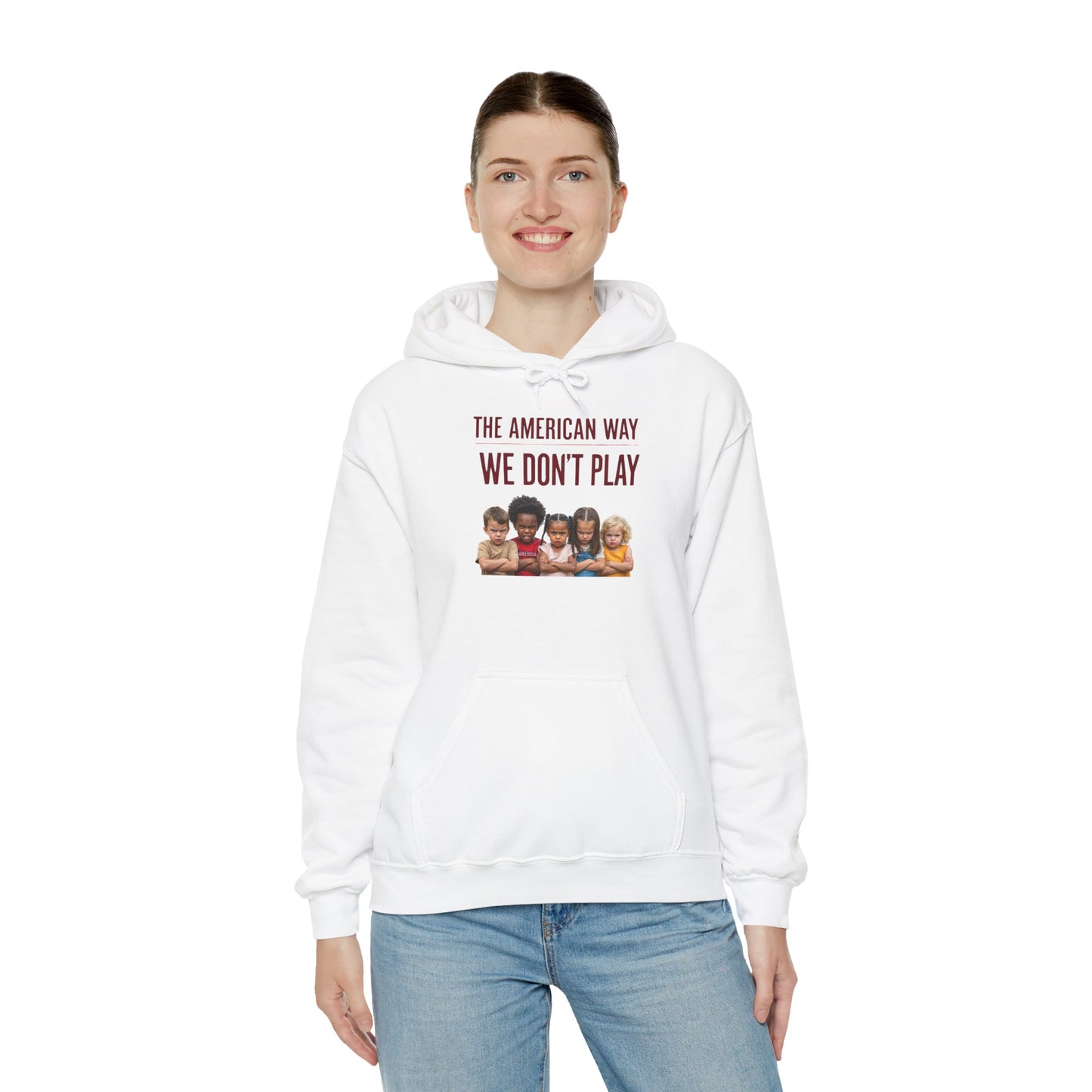 'The American Way We Don't Play' - Unisex Heavy Blend™ Hooded Sweatshirt