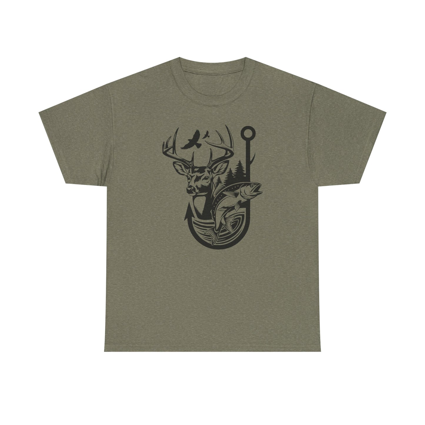 Outdoor Adventure Tee - Nature Inspired Unisex Heavy Cotton
