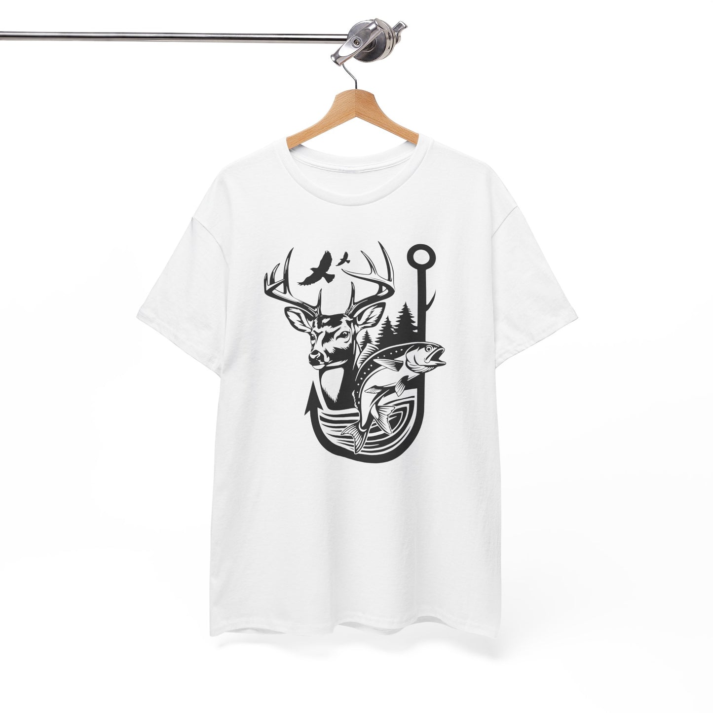 Outdoor Adventure Tee - Nature Inspired Unisex Heavy Cotton