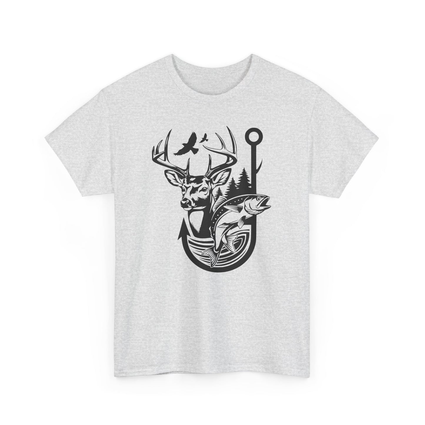 Outdoor Adventure Tee - Nature Inspired Unisex Heavy Cotton