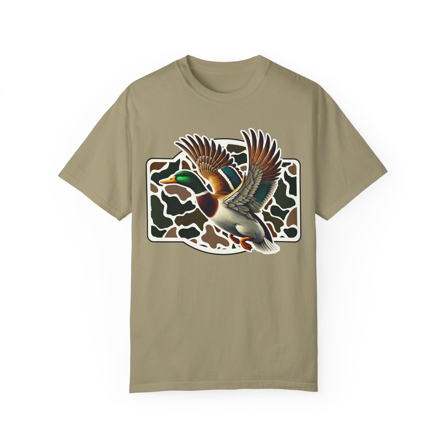 Camo Duck Graphic Unisex Tee - Outdoorsy Apparel, Hunting Gift