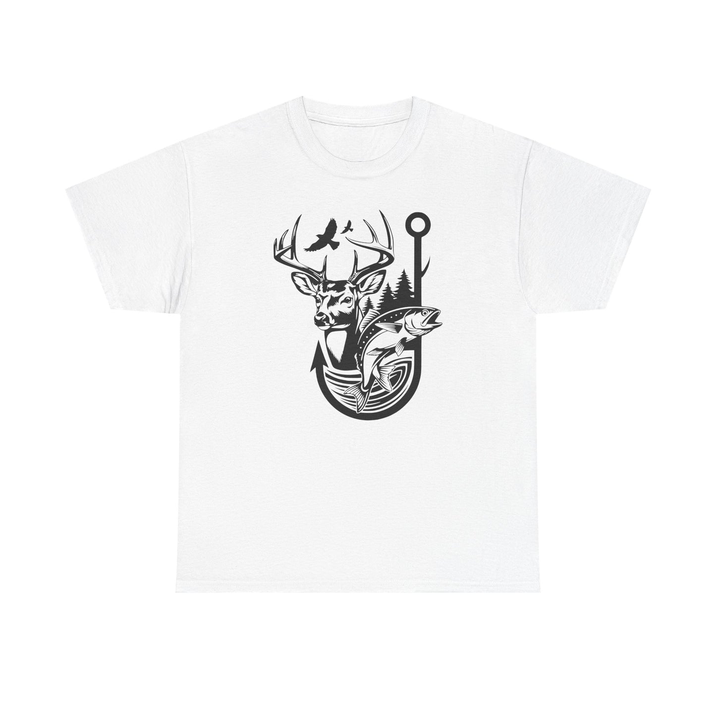 Outdoor Adventure Tee - Nature Inspired Unisex Heavy Cotton
