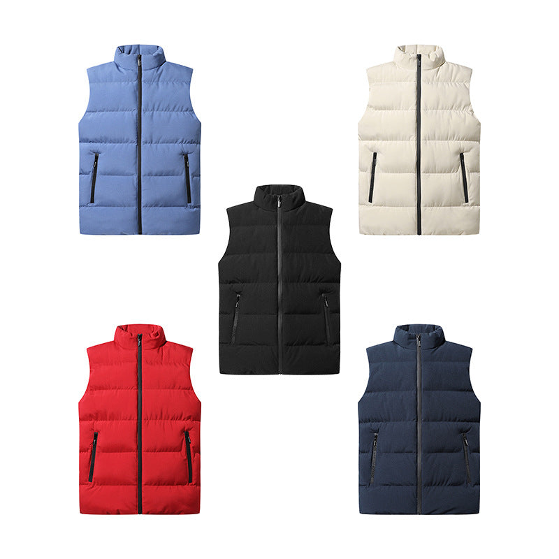 All Seasons Leisure Fashion Zipper Solid Color Vest