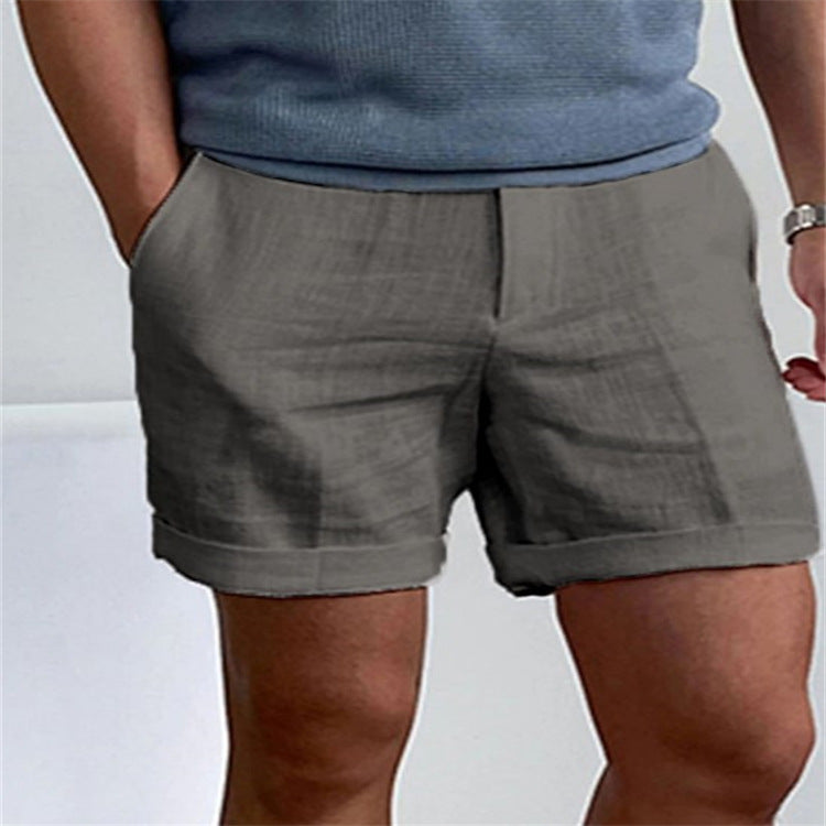 Men's Slant Pockets Pure Color Comfort Breathable Everyday Shorts