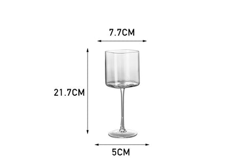 Creative Square Tall Cocktail Glass Cup