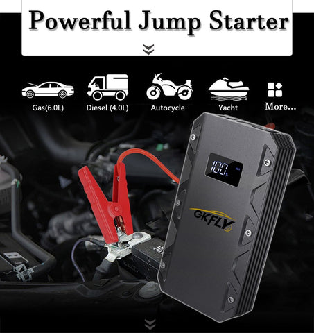 Car Starter - Battery Booster - LED - GKFLY 2000A