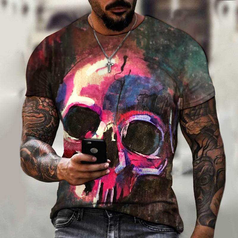 Summer Men's 3D T-shirt Short Sleeve