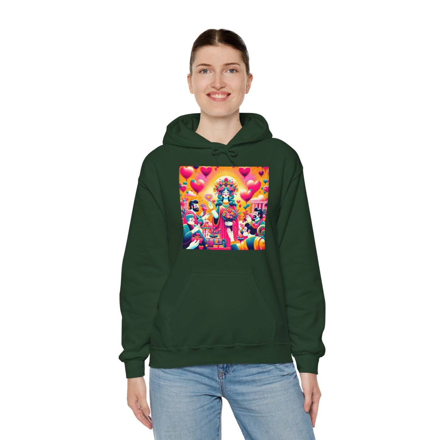 Love Goddess Admiration Unisex Heavy Blend™ Hooded Sweatshirt