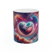 Cosmic Earthly Heart of Love Ceramic Mug 11oz