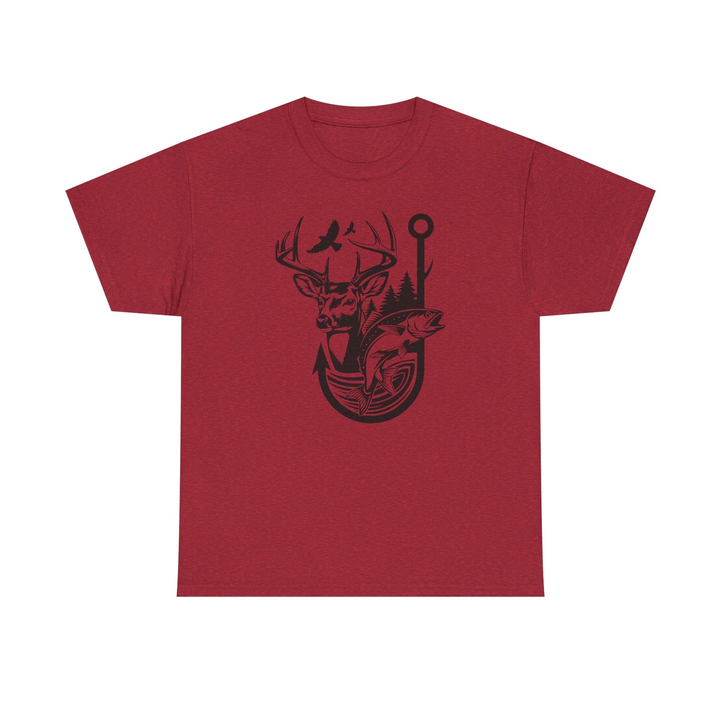 Outdoor Adventure Tee - Nature Inspired Unisex Heavy Cotton