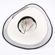 Women's Sun Straw Wide Brim Hat - Foldable Roll Up Floppy Beach Hat