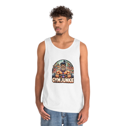 GYM JUNKIE Unisex Heavy Cotton Tank Top