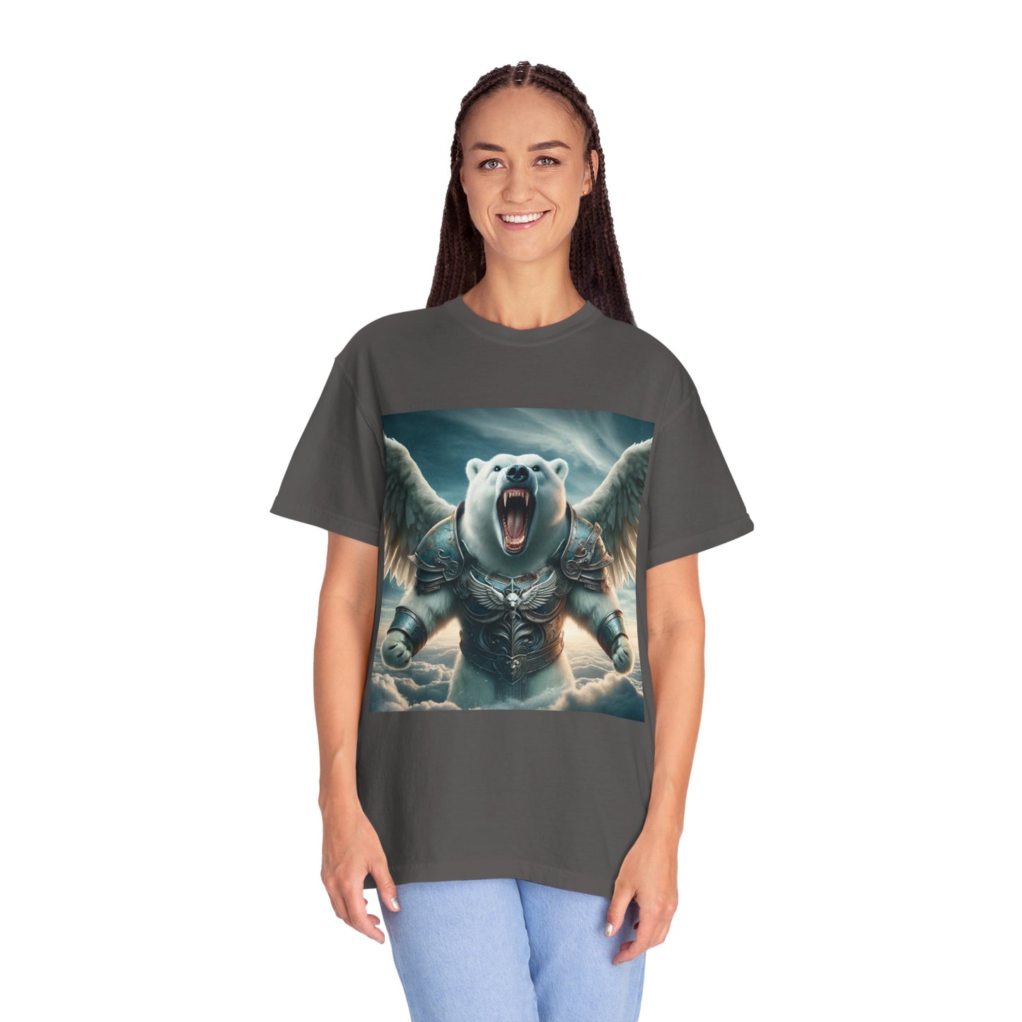 Polar Bear Power Unisex Garment-Dyed T-shirt