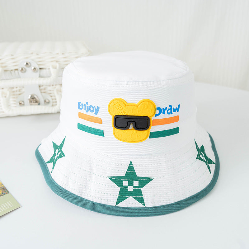 Bucket Hat for Children Thin Material worn in Spring - Summer - Fall  that's a Sun-proof Protection Hat