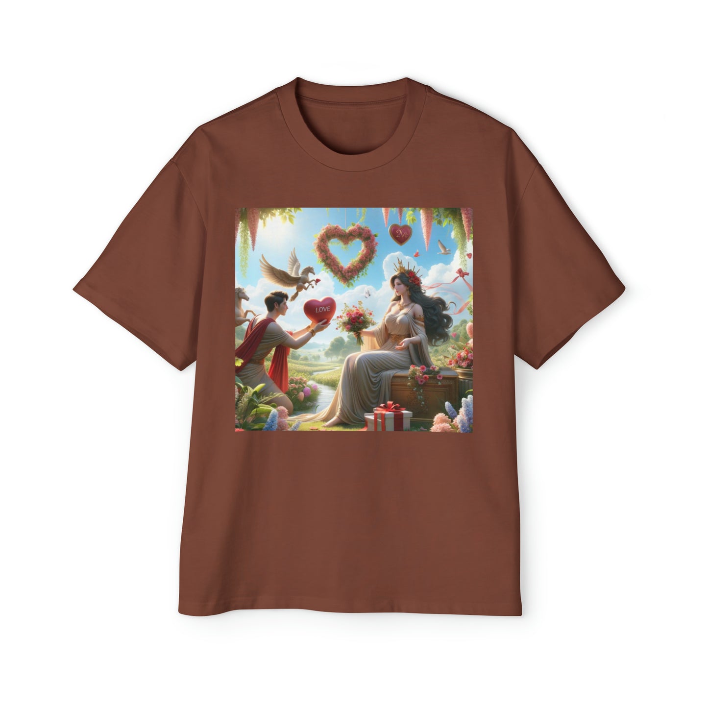 LOVE-2-LOVE-U Men's Heavy Oversized Tee