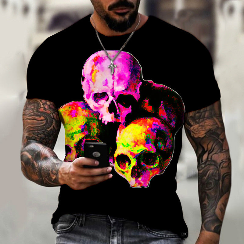 Summer Men's 3D T-shirt Short Sleeve
