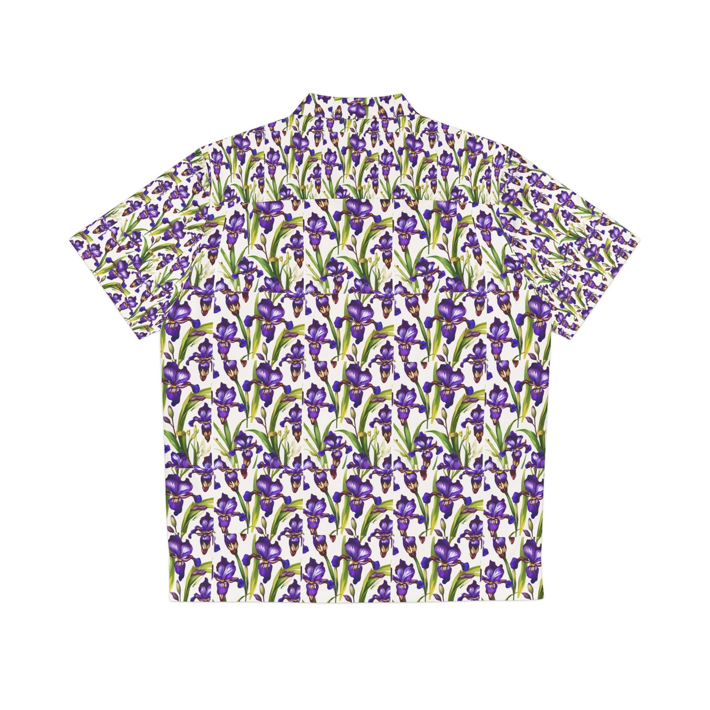 Dwarf Crested Iris Flowering Plant Design - Hawaiian Men's Shirt