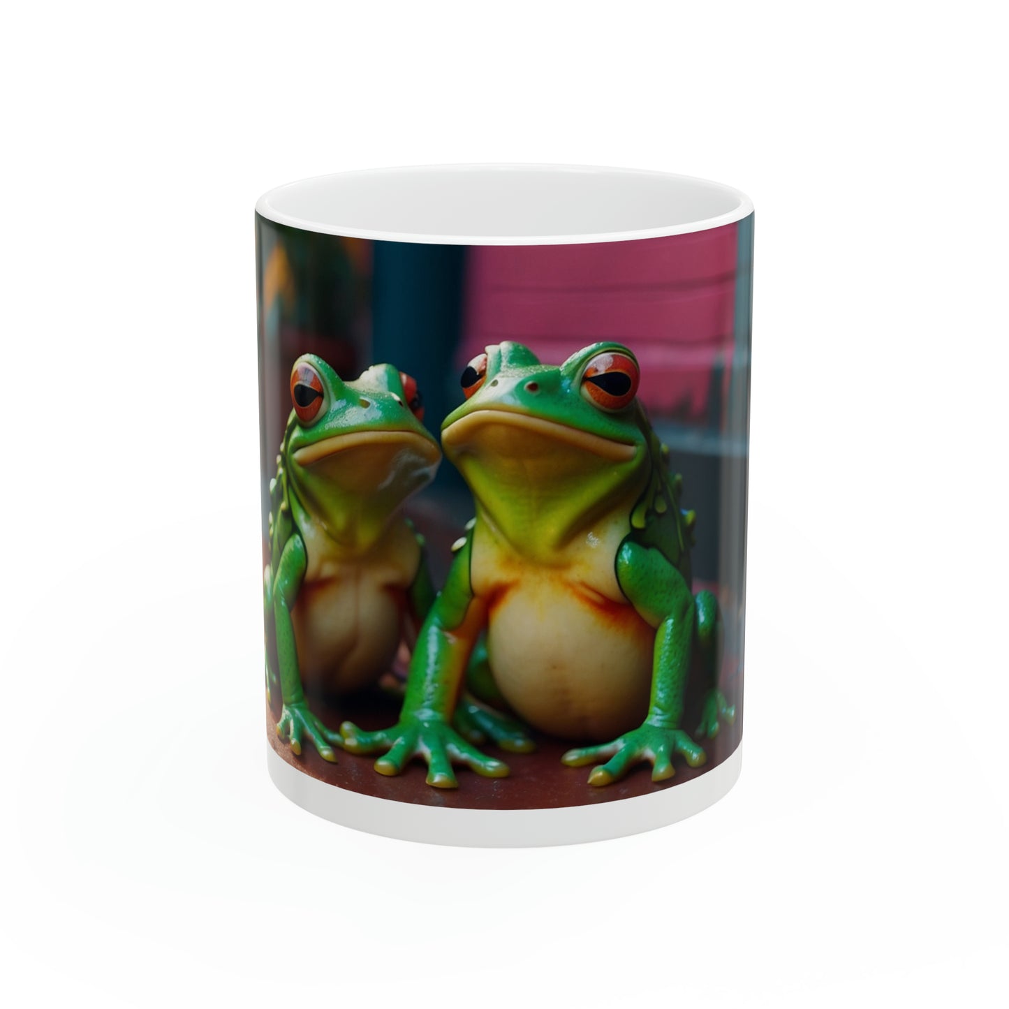 Urban Frogs Ceramic Coffee 11oz Mug - Coffee, Tea, Latte, Hot Cocoa Drinking Mug