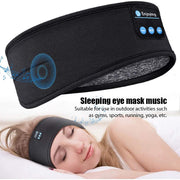 Wireless Bluetooth Headphones Headband Thin Soft Elastic Comfortable Music Ear Phones Eye Mask For Side Sleeper Sports