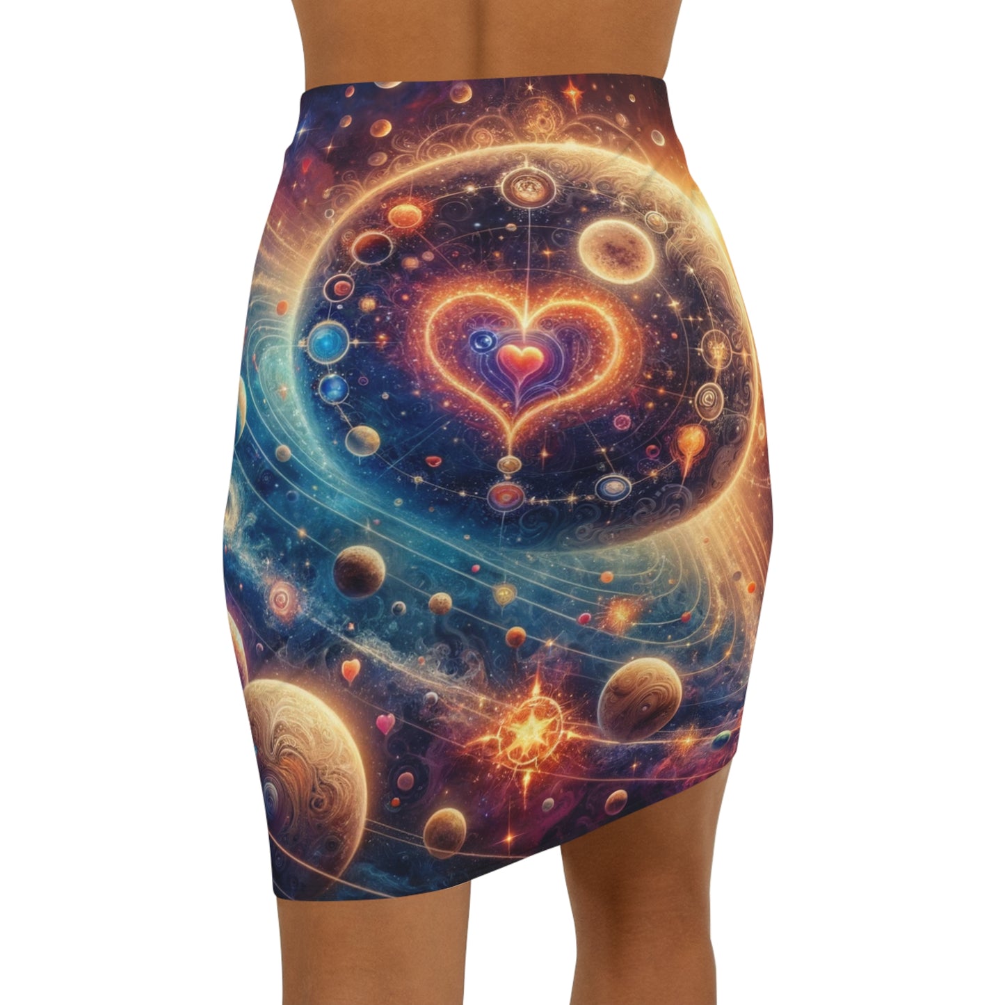 Cosmic Love the Galaxy Love Collection Women's Mini Skirt