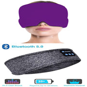 Wireless Bluetooth Headphones Headband Thin Soft Elastic Comfortable Music Ear Phones Eye Mask For Side Sleeper Sports