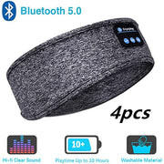 Wireless Bluetooth Headphones Headband Thin Soft Elastic Comfortable Music Ear Phones Eye Mask For Side Sleeper Sports