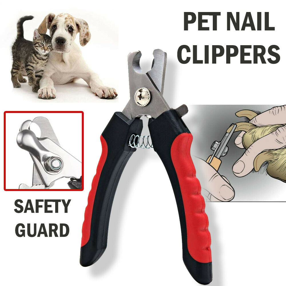 Dog and Cat Nail Clippers Nail Trimmer With Safety Guard Razor  Pet Grooming