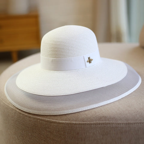 Women's Wide Brim Cloth Sun Hat