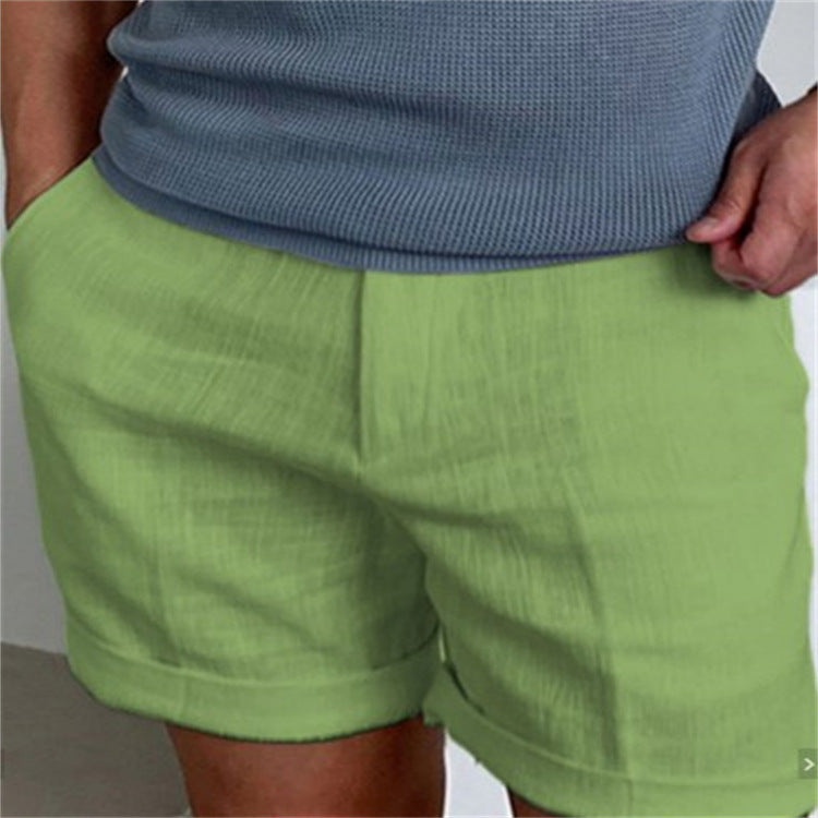 Men's Slant Pockets Pure Color Comfort Breathable Everyday Shorts