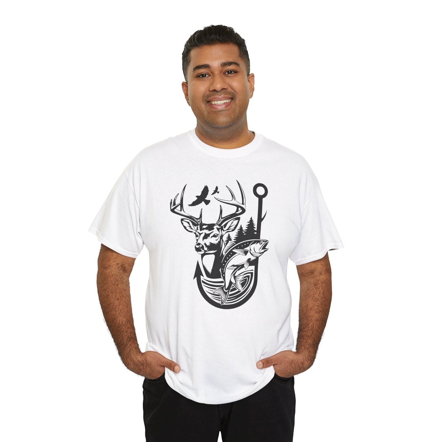 Outdoor Adventure Tee - Nature Inspired Unisex Heavy Cotton