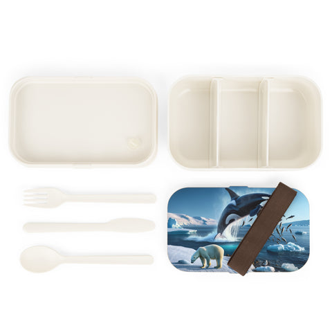 Arctic Ocean Scene Orca & Polar Bear Bento Lunch Box