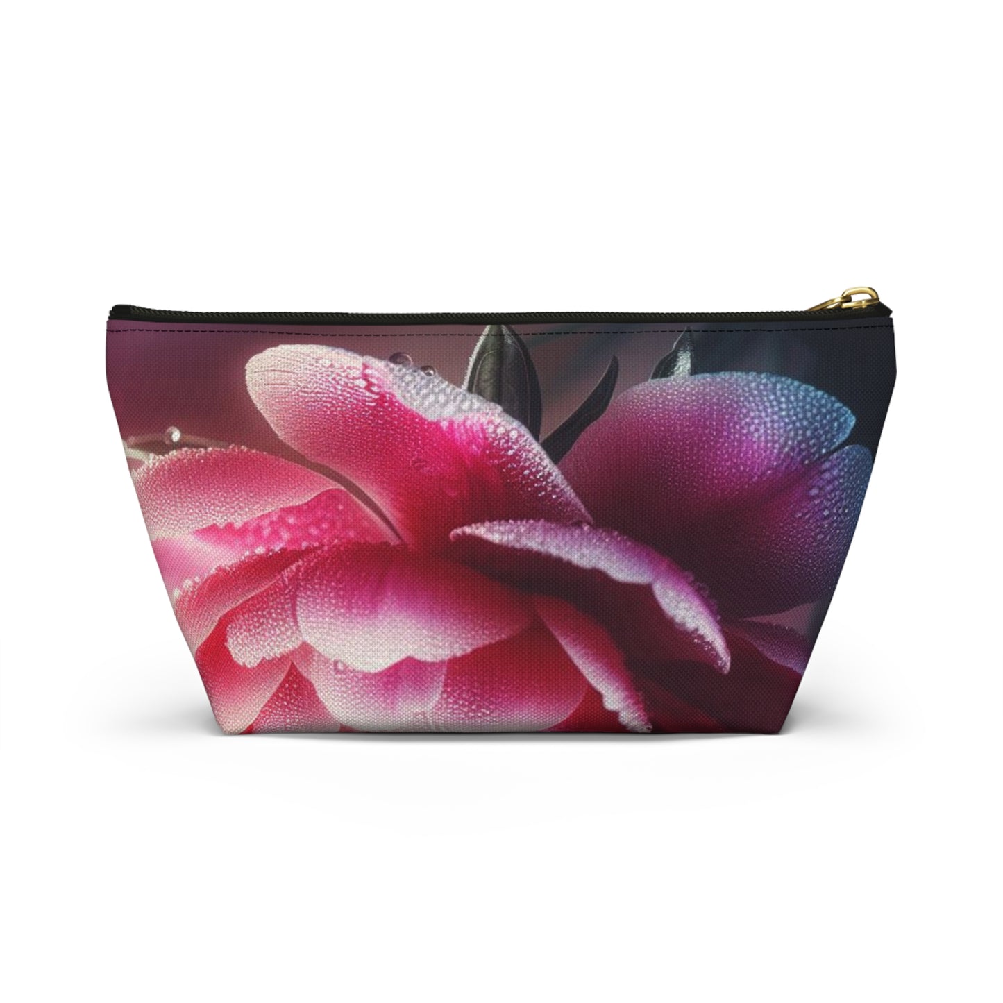 Peony Flowers Accessory T-Bottom Pouch - Travel Pouch, Makeup Bag, Accessories Pouch