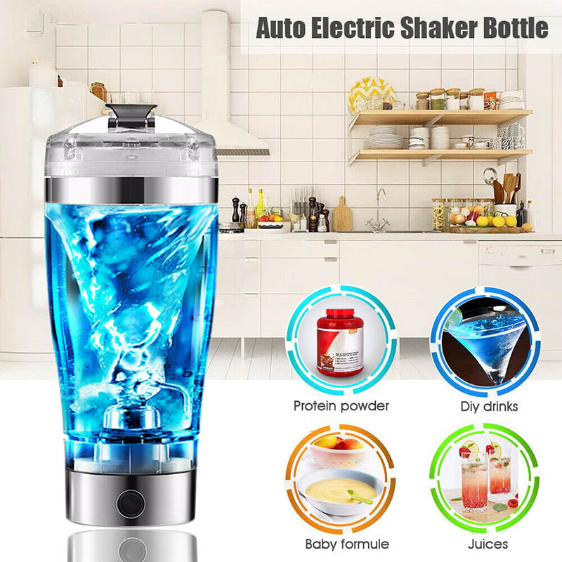 Home or Gym Drink Mixer - Electric Protein Shake Stirrer - USB Shake Bottle Milk - Coffee - All Drinks Blender Charging Electric Shaker Cup