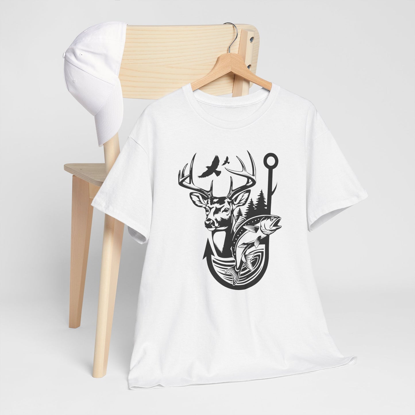Outdoor Adventure Tee - Nature Inspired Unisex Heavy Cotton