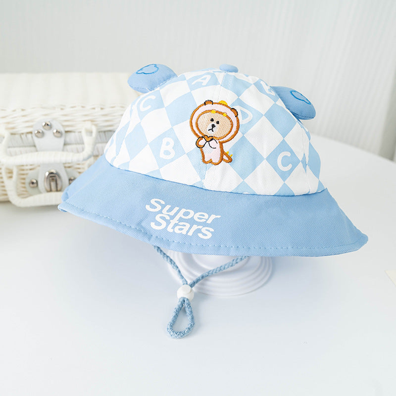 Bucket Hat for Children Thin Material worn in Spring - Summer - Fall  that's a Sun-proof Protection Hat