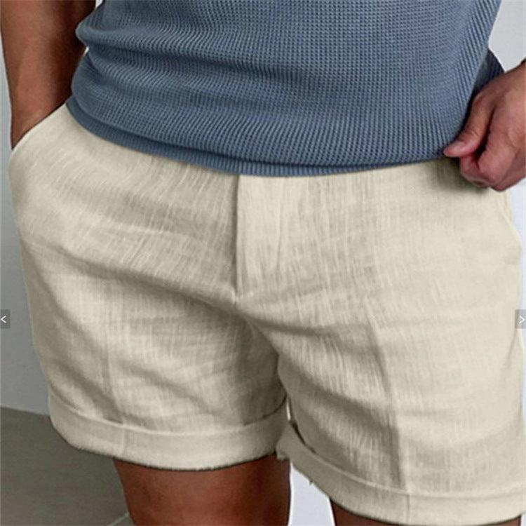 Men's Slant Pockets Pure Color Comfort Breathable Everyday Shorts