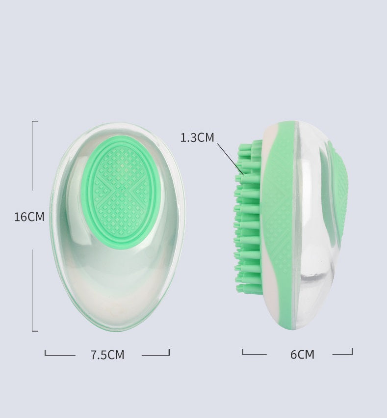 Dog Cat Bath Brush 2-in-1 Pet Spa Massage Comb Soft Silicone Pets Shower Hair Grooming Dog Cleaning Tool Pet Products