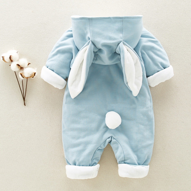 Cotton Padded Baby/Newborn Romper Hooded Bunny Onesie