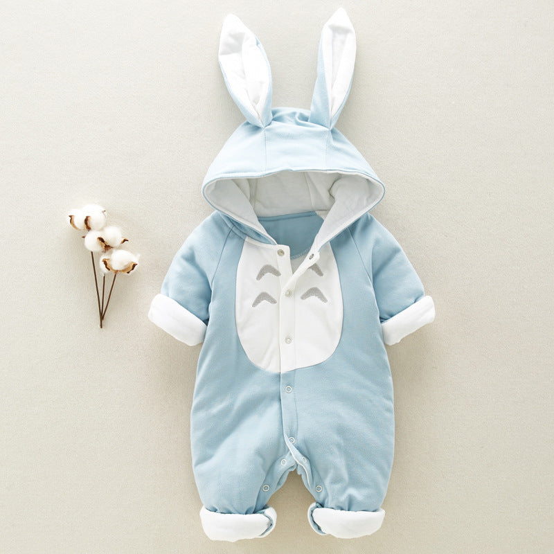 Cotton Padded Baby/Newborn Romper Hooded Bunny Onesie